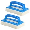 Roysmart Pack of 2 Pool Sponge Brushes, Pool Cleaning Hand