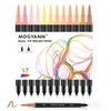 Mogyann Skin Tone Markers, 12 Pack Dual Brush Pens for
