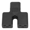 IEC320 C14 to Dual C19 Power Adapter Copper Conductor PVC