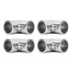 4PCS 2 Way 90 Degree Boat Hand Rail Fitting 25mm