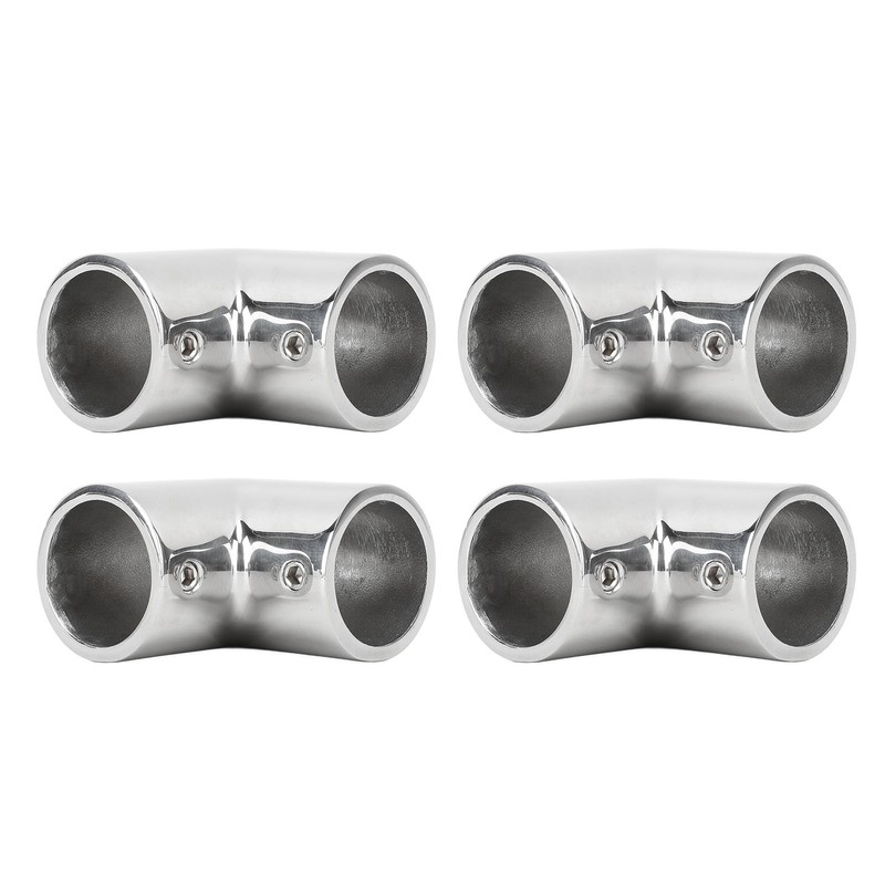 4PCS 2 Way 90 Degree Boat Hand Rail Fitting 25mm
