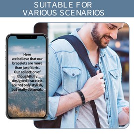 Wearable bible verse bracelets Wearable christian bracelet with NFC Music Inspirational Daily bible verse bracelets - Engraved inspirational Christian Faith Bible Verse quotation unisex religious gift (Romans)