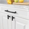 Amerdeco 10 Pack Matte Black Cabinet Pulls 5 Inch(128mm) Hole