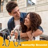 NAMIC Pack of 2 Friendship Bracelets with Butterfly Bracelet, Best