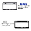 2pcs License Plate Frame with Screws Aluminum Metal Auto US