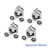 Replacement Shower Door Fixing Wheels 23mm in Chrome - 4X