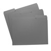 Grey File Folders, 1/3-Cut Tabs, Letter Size, 12-Pack – Durable