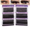 600pcs Lash Clusters, Lashes Individual Cluster Natural Individual Eyelashes, 10-18mm