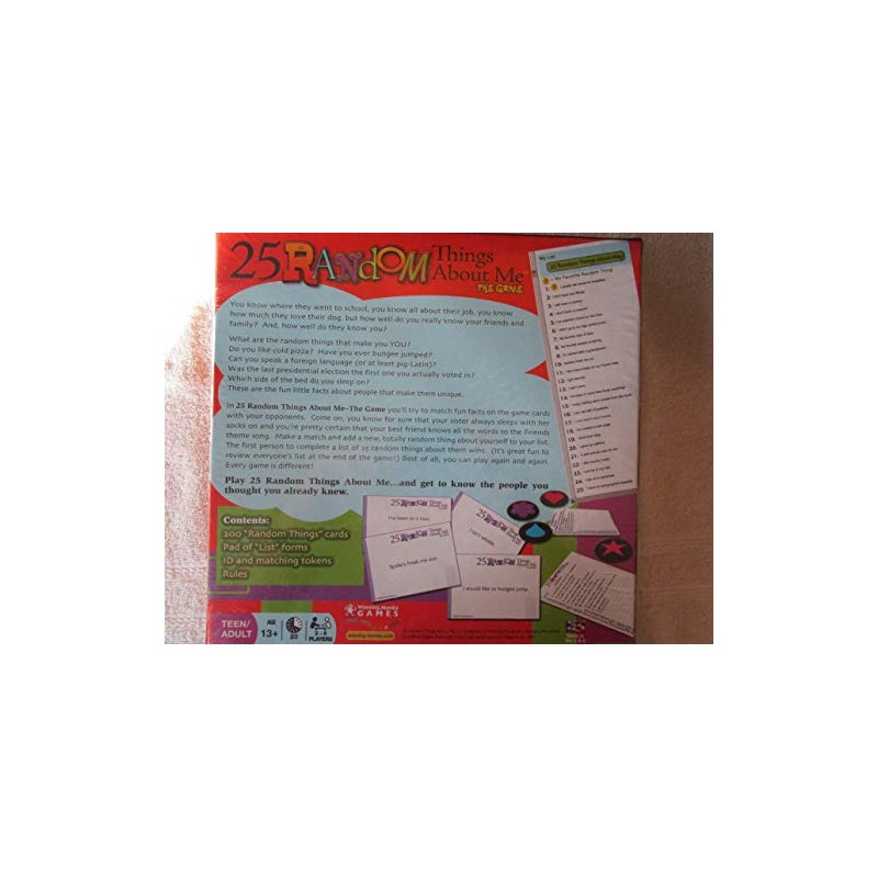 25 Random Things About Me