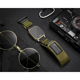 Compatible for Garmin Venu 2 (ONLY Venu 2, Not Venu 2S) /Venu 3 Quick Pins Watch Band, Super Rugged Nylon Sports Strap With Woven Loop Design