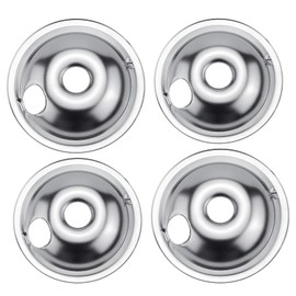 Beaquicy WB31T10010 and WB31T10011 Chrome Drip Pans - Replacement for GE and Ken-more Replacement Electric Range