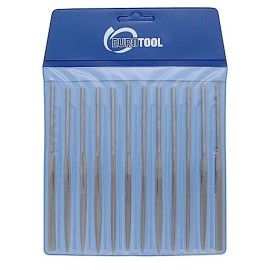 Eurotool 5.5 Inch Eurotool Lapidary Needle File Set Cut 2 Medium 12 PIECE Sharp Cutting