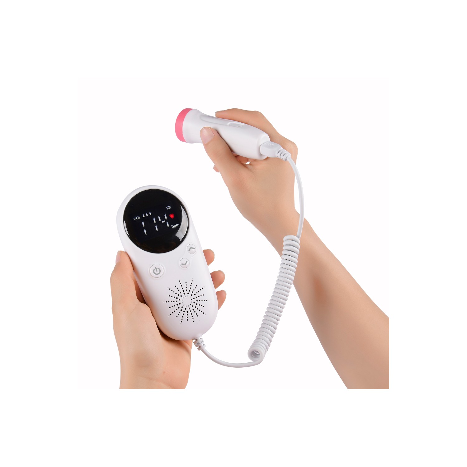 Household Fetal Doppler Prenatal Heart Monitor LCD Display Fetus-voice ...