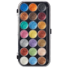 Yasutomo NPWC21 Pearlescent Watercolor Set, 21-Colors