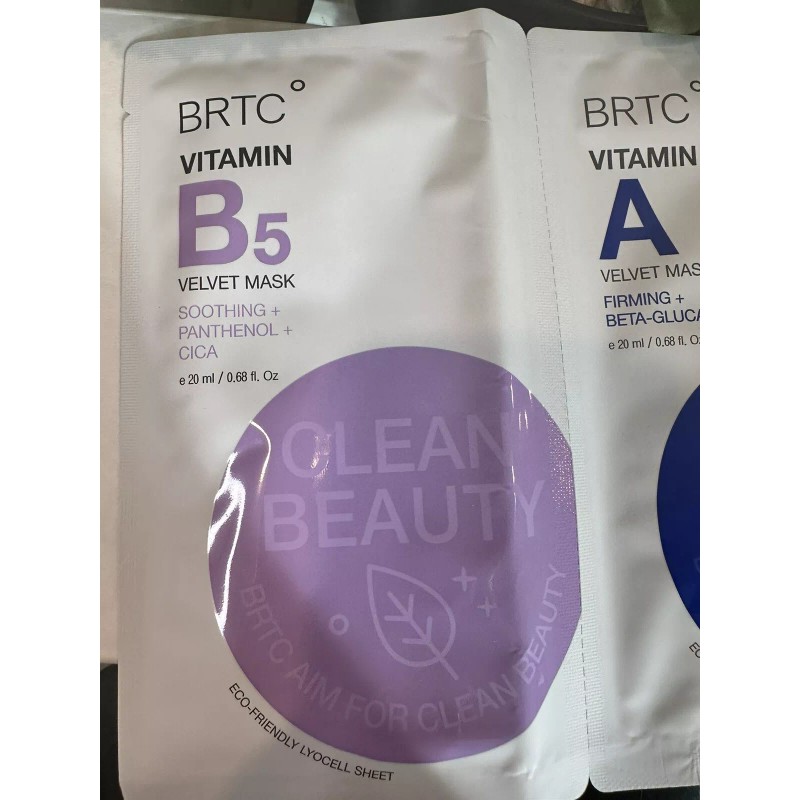 BRTC Vitamin B5 Velvet Mask & Vitamin A Velvet Mask