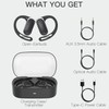 2.4GHz Wireless TV Headphones for Seniors, Open-Ear Hook Design for