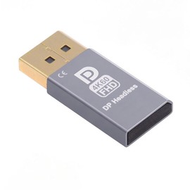 CY Adapter 4K@60Hz DP Virtual Display Displayport Active Adapter Dummy Plug Headless Ghost Emulator 1080p@120Hz