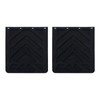 RILONH Mud Flaps for Semi Trucks Black Polymer Tractor Trailer
