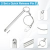 PATIKIL Quick Release Pin, Diameter 5/16"(8mm), Total Length 2.8"(70mm), Effective