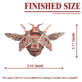 Ladybird 3D Metal Puzzles for Adults,Cute Red Ladybug 3D Model Building Puzzle Kits,Insect Animal Themed Design,Brain Teaser DIY Puzzle Crafts Kits Creative Ornament,Need Assembly (Ladybug)