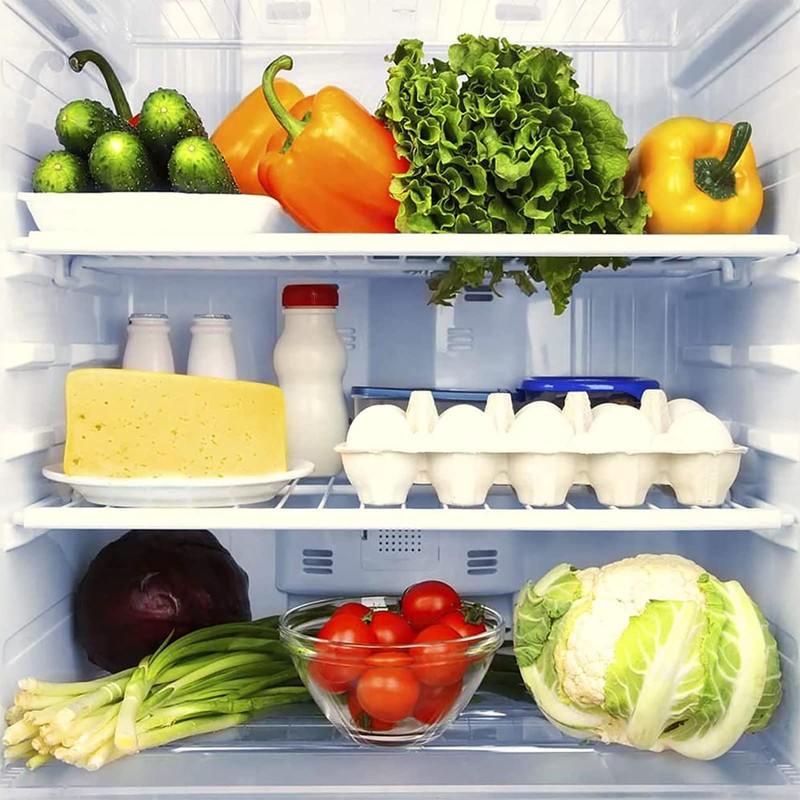 SPARES2GO Fridge Shelf Compatible with Amica Refrigerator Freezer (White, Adjustable,