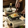 LI-GELISI Pre-Seasoned Cast Iron Tamagoyaki Pan - 9x7 Inch Japanese