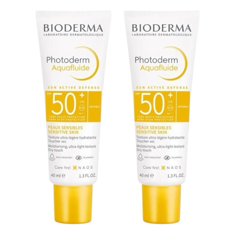 2 Un Protetor Solar Facial Bioderma Fps 50+ Com 40ml