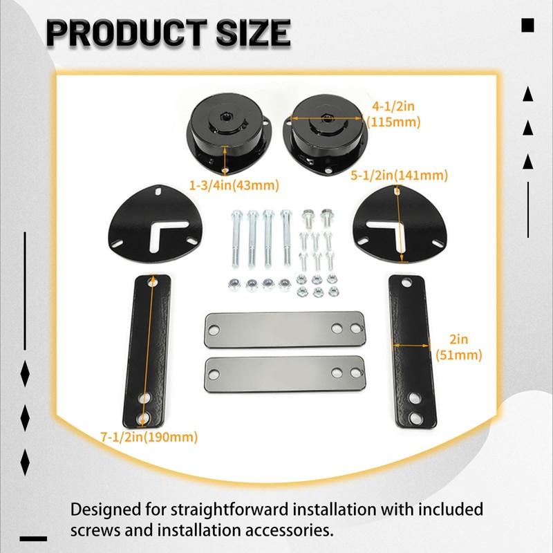 KUAFU 2 Inch Lift Kit Compatible with 1990-1998 Honda ACTY