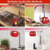 OKeanu Sponge Holder for Kitchen Sink, Silicone Sink Saddle Caddy