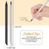AUAUY 2 PCS Metal Inkless Pencil, Reusable Everlasting Infinity Pencil,