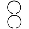 2pc 80mm x 2mm Internal Circlip Clip Trailer Bearing Retainer