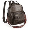 UTO Small Backpack Women's Leather Elegant 2 in 1 Shoulder