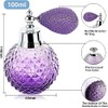 SCOLAND 100ml Vintage Crystal Glass Atomizer Perfume Bottle Spray Clear