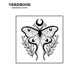 VERDBOOK Waterproof Temporary Tattoos: 2-Sheet Tattoo Kit with Realistic Body Stickers, Semi-Permanent Tattoos for Adults Lasting 7-15 Days – Safe for Men & Women, Stellar Silkwing