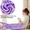 ZoneYan Flannel Mermaid Blanket 145 x 55 cm, Mermaid Blanket