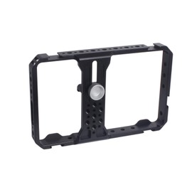 CaTeFo Universal Phone Cage, Aluminum Smartphone Video Cage Grip with Cold Shoe & 1/4 Inch Thread Mount for Videomaker, Filmmaker, TikToker and Youtuber-PC01