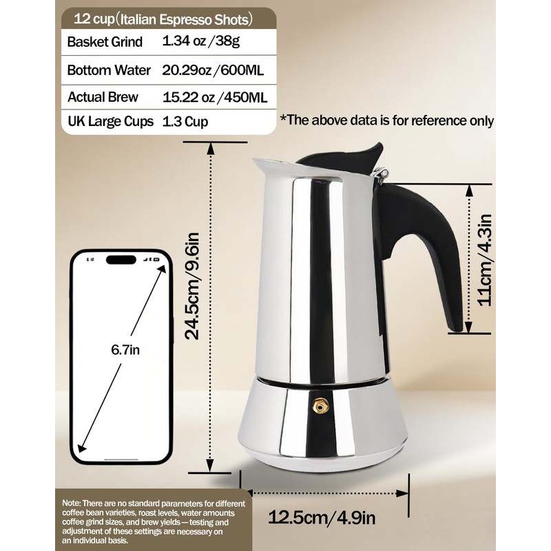 Express Food-Grade Stainless Steel Coffee Maker 12 Cup