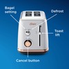 Oster 2 Slice Toaster, Metropolitan Collection with Rose Gold Accents