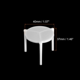 uxcell Pizza Saver Stand, 100pcs - Plastic Tripod Stack for Pizza Boxes, Restaurant Container, Catering Box, and Food Take Out Service(White)