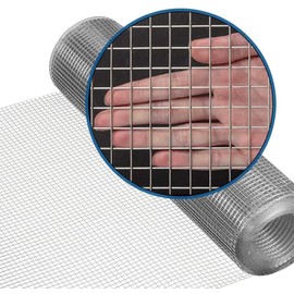 Amagabeli Galvanized Hardware Cloth 36inch x 100ft h 1/4 inchWelded Wire Mesh 23 Gauge Hot Dipped After Welding for Chicken Wire Coop Mesh Fence Roll Gopher Rabbit Netting Cages Rodent BG340