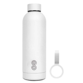 HOME ARCHIVE Water Bottle 17 Oz Stainless Steel Double Wall & Vacuum Insulated Sports Water Bottle Keep Cold for Upto 15 Hours and Hot for Upto 12 Hours (White)