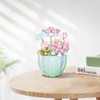 Building Block Pot Plant Educational Lifelike Colorful Beautiful Block Flower