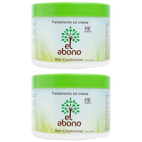 El Abono Hair Deep Conditioning Treatment 16 oz Each (2 Pack)
