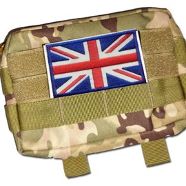 4 Pcs British Union England Flag Patch British Union Jack Patch Tactical United Kingdom Flag Patches Hook for Military Uniform Tactical Bag Jacket Jeans Hat