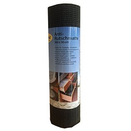 Camping Non-Slip Mat 30 x 360 cm Washable Black