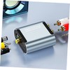 SHOWERORO 1set Fiber Optic Audio Converter Digital to Analog Adapter