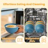 Homienly Plastic Bowls Alternative, Unbreakable Wheat Straw Cereal Bowls 8