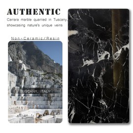 JINGJU 15x10inch Marble Rectangle Tray - Vanity Coffee Table Dresser Organizer for Perfume, Books, Jewelry, Decorative Catchall Dish, Home Decor