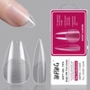 INPING Soft Gel Full Cover Nail Tips, 240PCS Short Almond