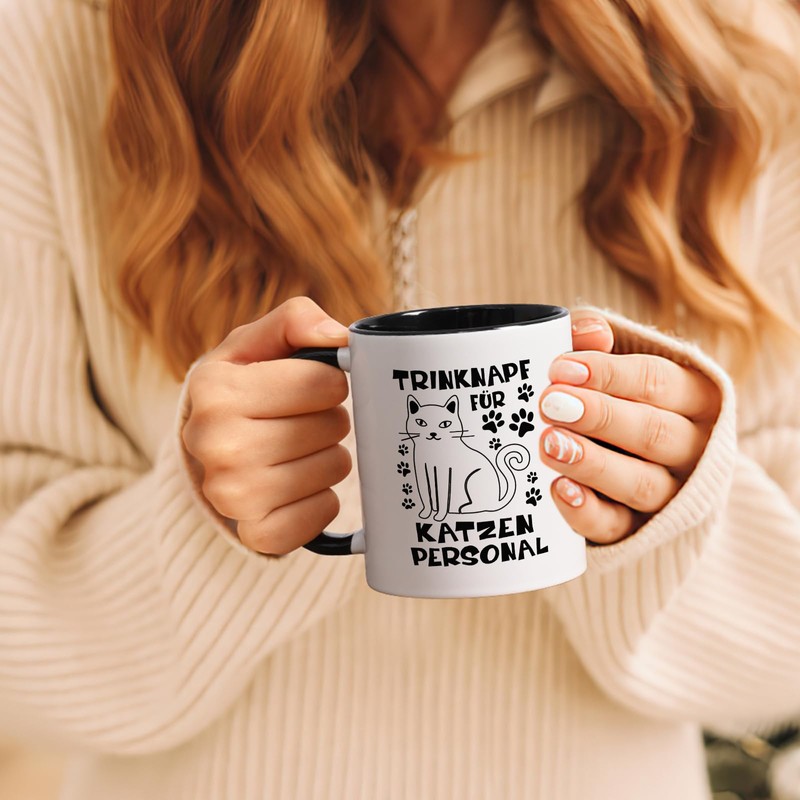 Joyamking Coffee Cup Gifts for Cat Lovers Drinking Bowl for